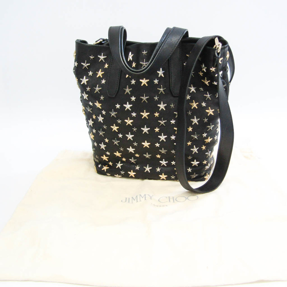 Studded Leather Handbag, Polka Dot Studded Leather Tote Bag, Polka Dot Leather Shoulder Bag.