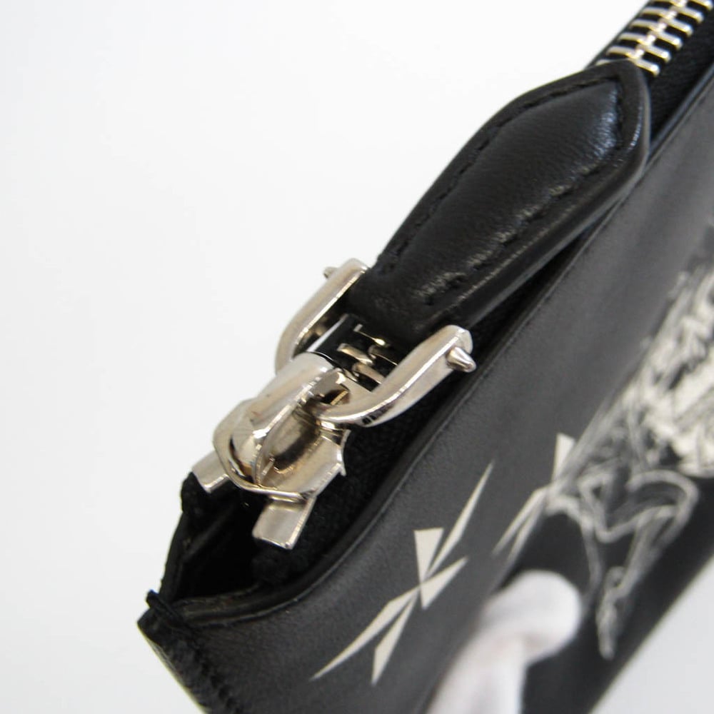 Black Givenchy Printed Leather Clutch Bag