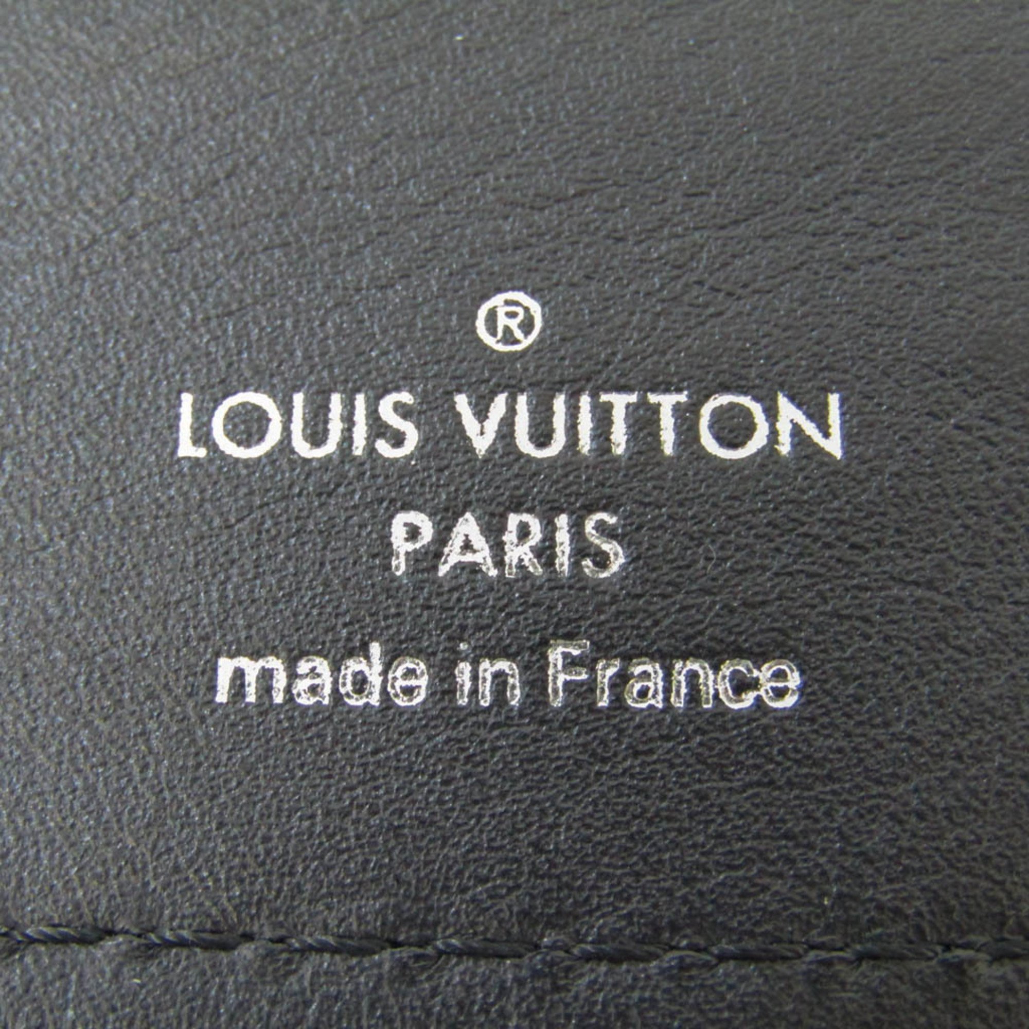Louis Vuitton Utah Long Wallet M64138 Men's Utah Leather Long Wallet (bi-fold) Navy Blue