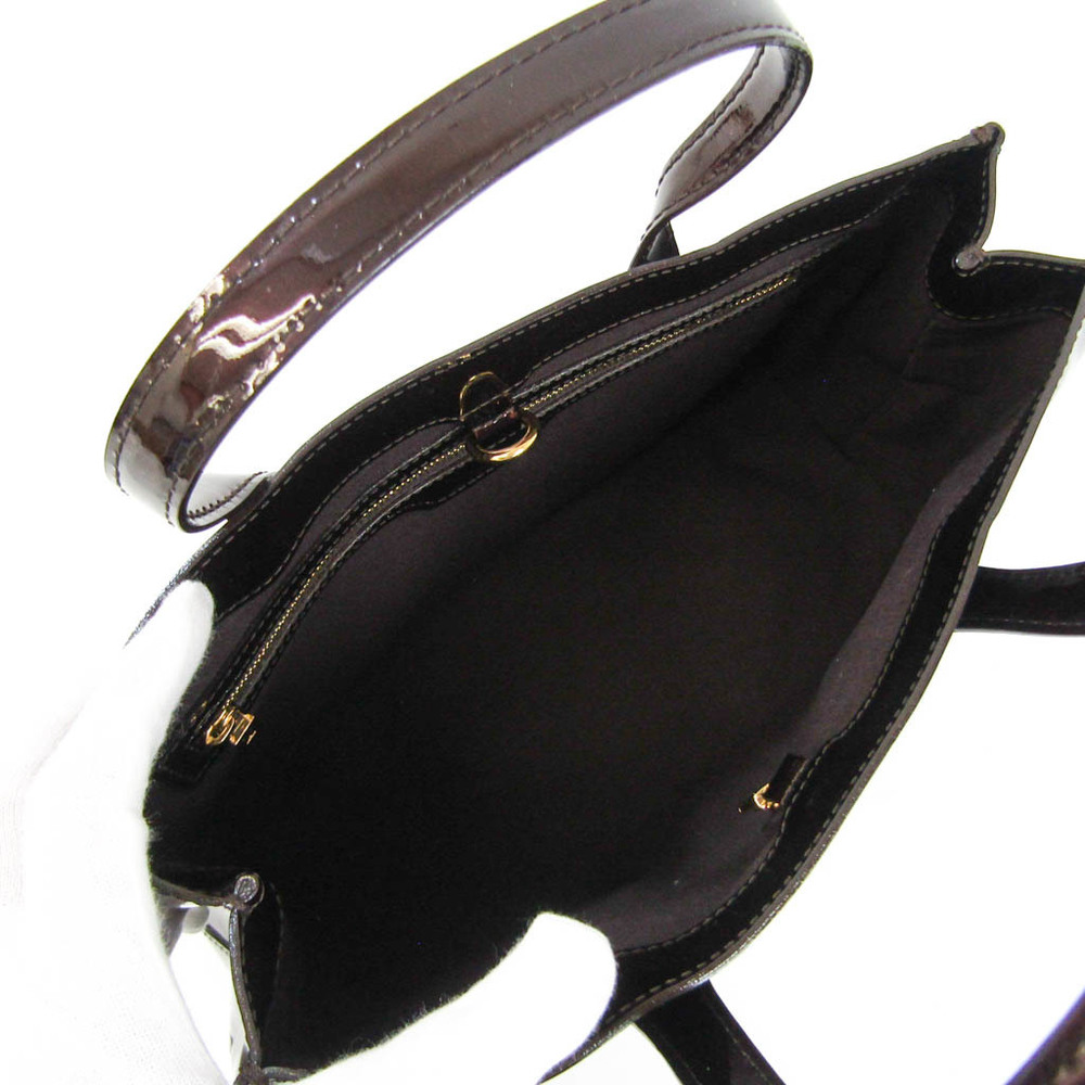 Louis Vuitton Monogram Vernis Wilshire PM M93641 Women's Handbag Amarante