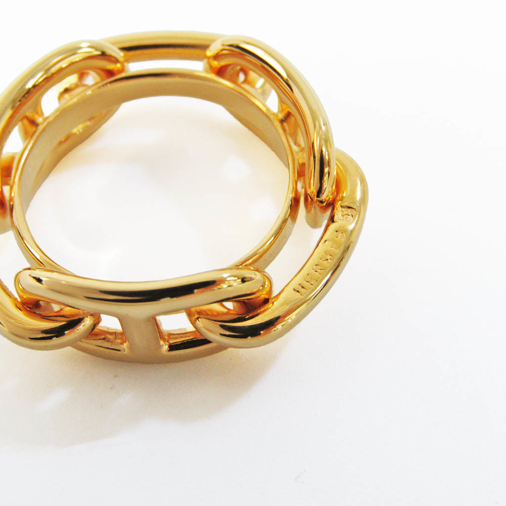 Hermes HERMES Scarf Ring Shane Dunkle Metal Gold Women's | eLADY Globazone