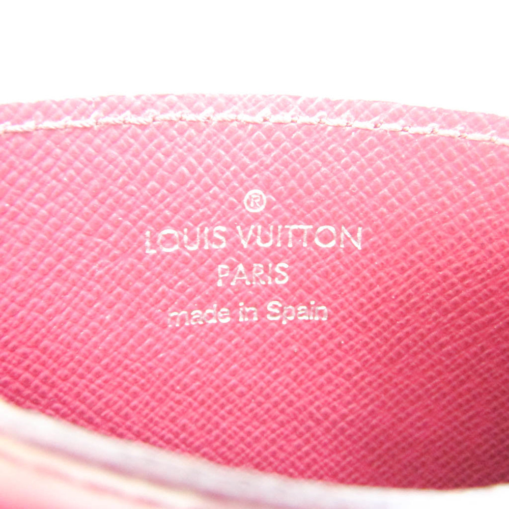 Auth Louis Vuitton Monogram Porte Carte Sampuru M60703 Card Case LV Fuchsia