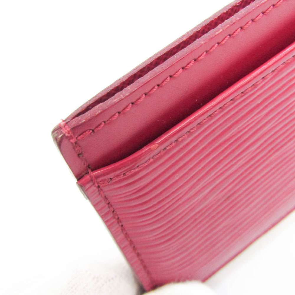 Louis Vuitton Pondichery Pink Epi Leather Card Holder at 1stDibs