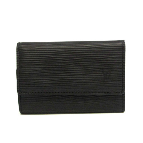 Louis Vuitton Black EPI Leather Key Chain Wallet