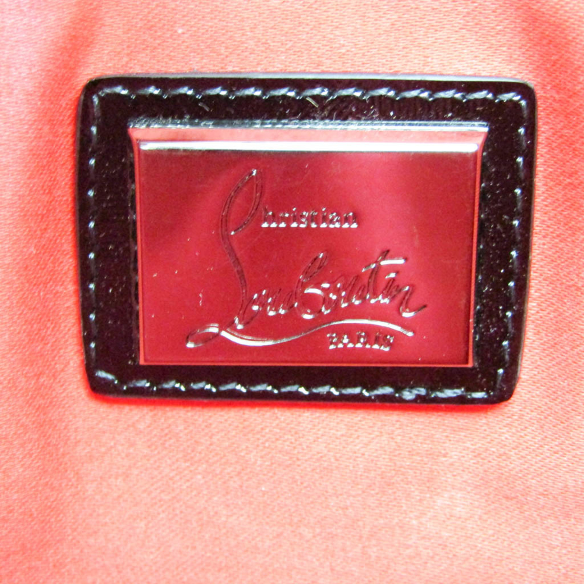 Christian Louboutin Men,Women PVC,Patent Leather Shoulder Bag Black