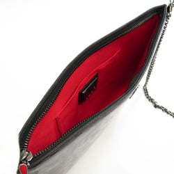 Christian Louboutin Men,Women PVC,Patent Leather Shoulder Bag Black