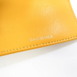 Balenciaga Compact Wallet 529098 Women's Leather Wallet (tri-fold) Yellow
