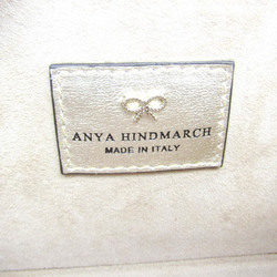 Anya Hindmarch IMPERIAL SPEED CAMERA Women's Leather Shoulder Bag Black,Silver