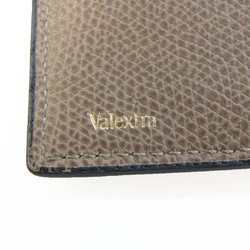 Valextra Vertical 12 Card V8L21 Men,Women Leather Long Bill Wallet (bi-fold) Beige