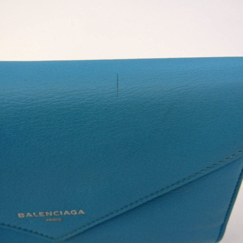 Balenciaga Papier A4 Womens Long Wallets 2023 Cruise, Blue