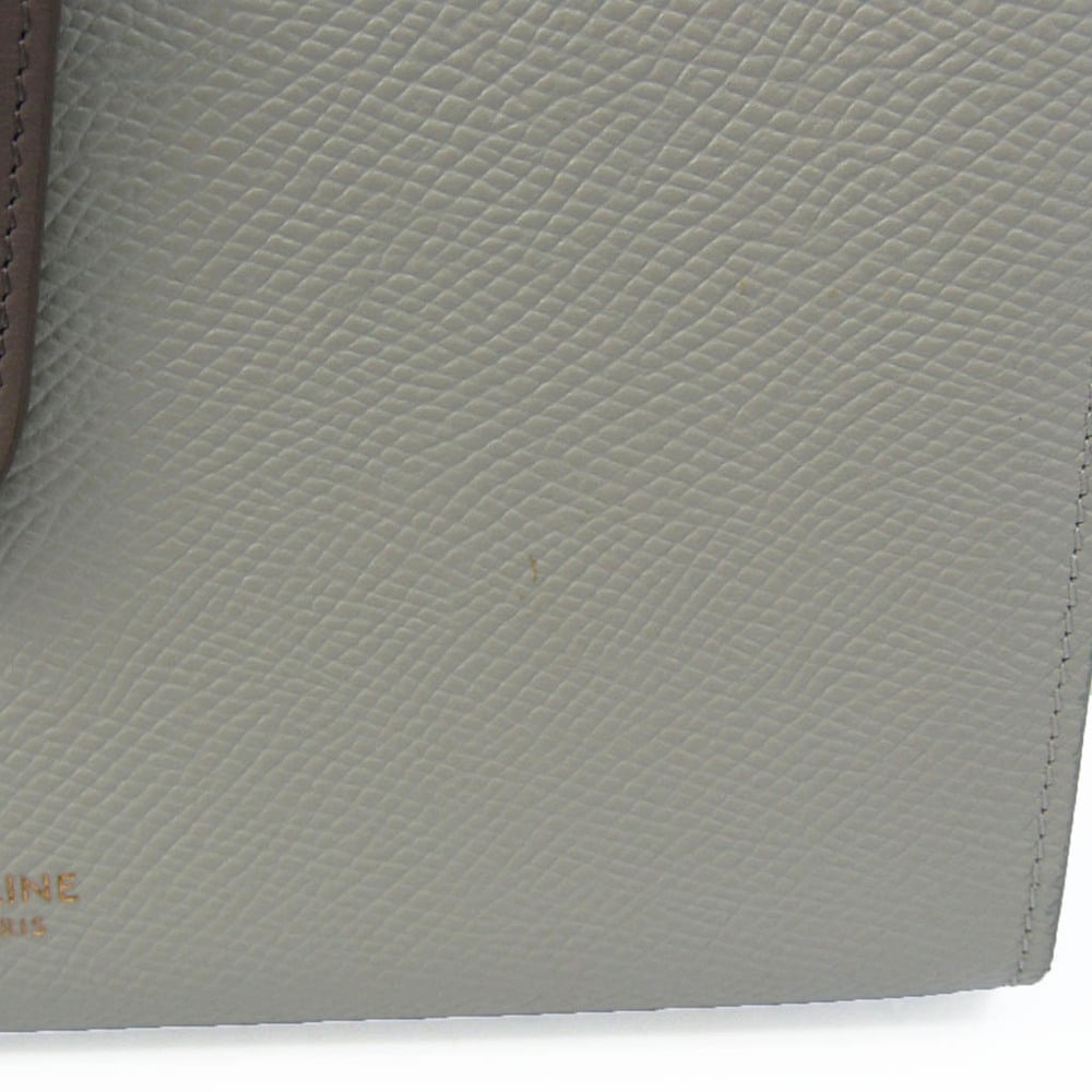 Celine Strap Wallet Size Large Black 10b633 Leather