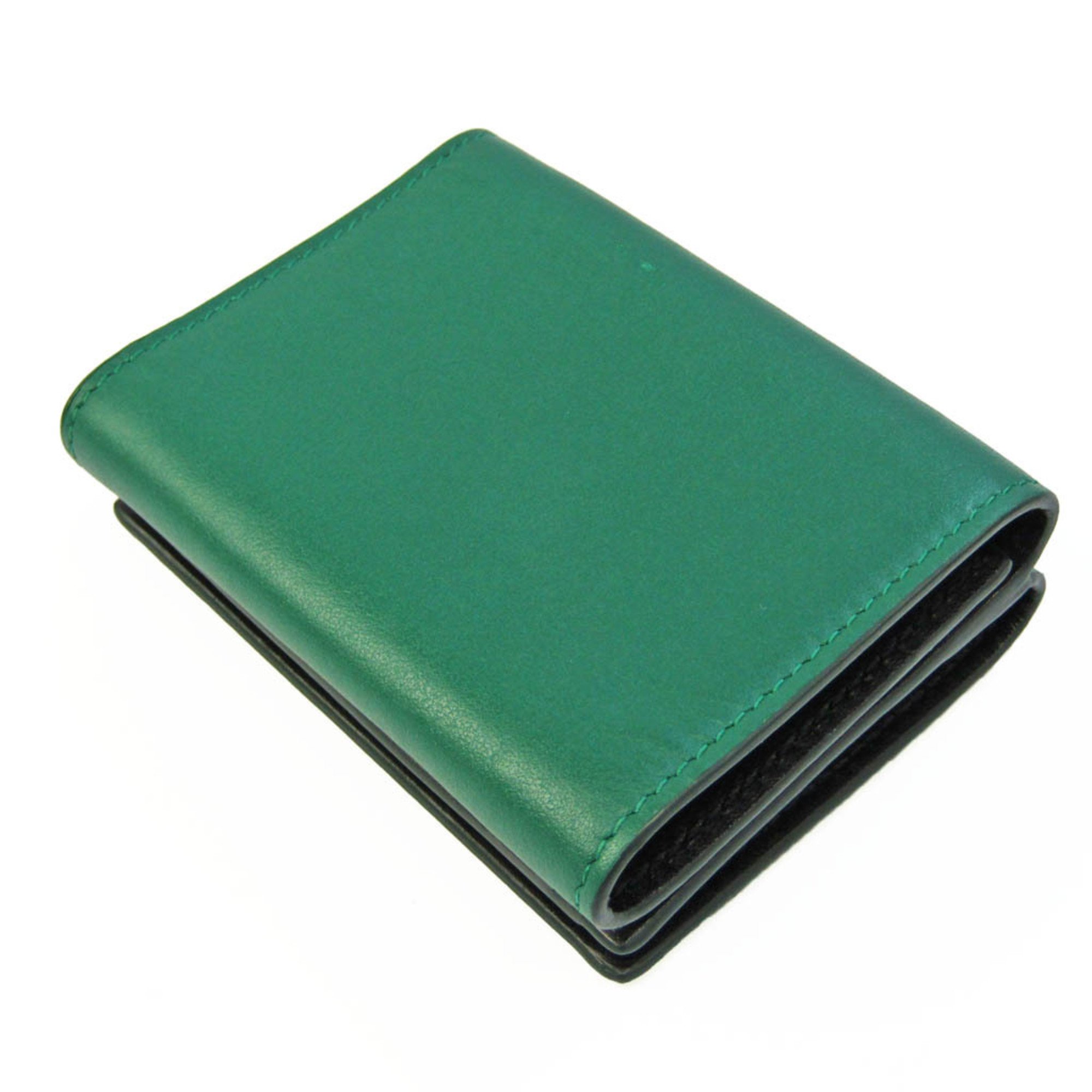 Dolce & Gabbana BP2525 Women's Leather Wallet (tri-fold) Green