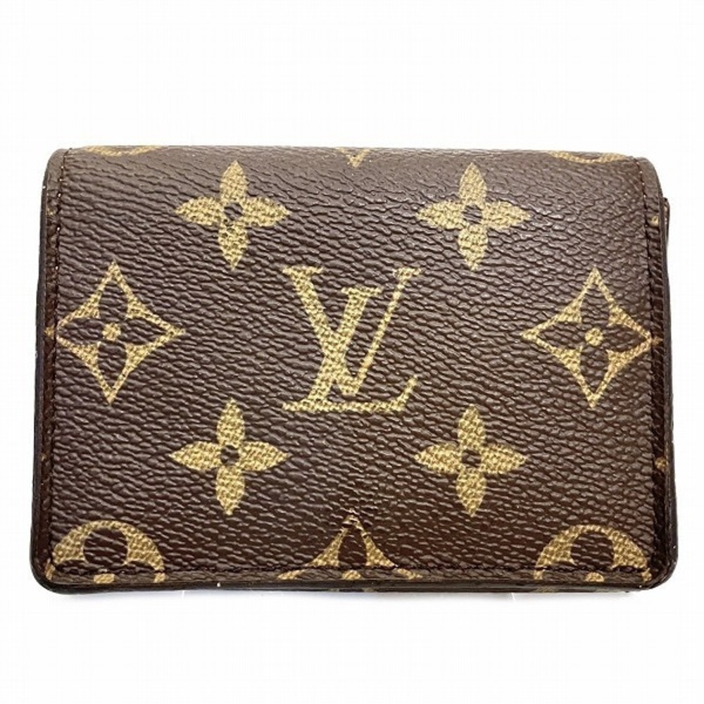 Louis Vuitton Monogram Amberop Cult de Visit M63801 Brand Accessory  Business Card Holder Unisex