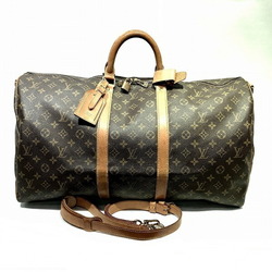 Louis Vuitton M41414 Keepall Bandouliere 55 Monogram PVC Canvas Leather  Unisex