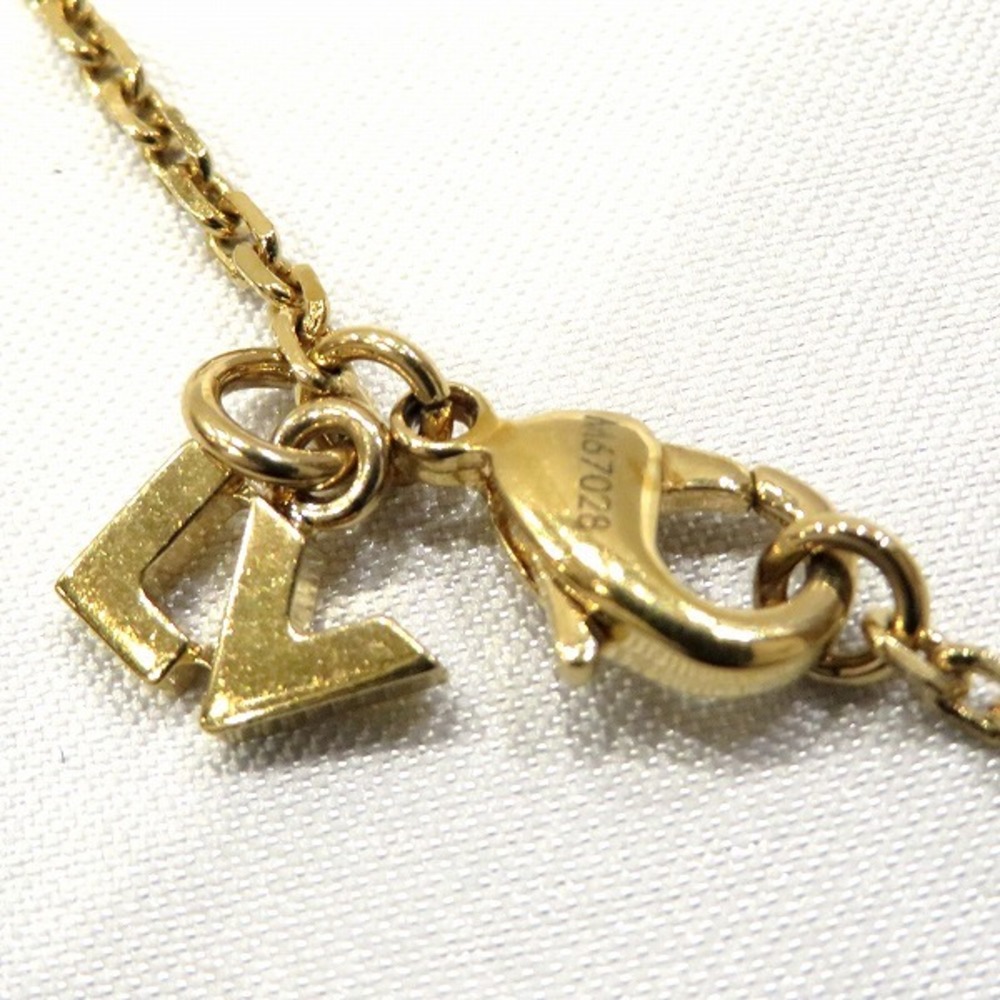 LOUIS VUITTON Pandantif V Square Pendant Necklace Stering Silver