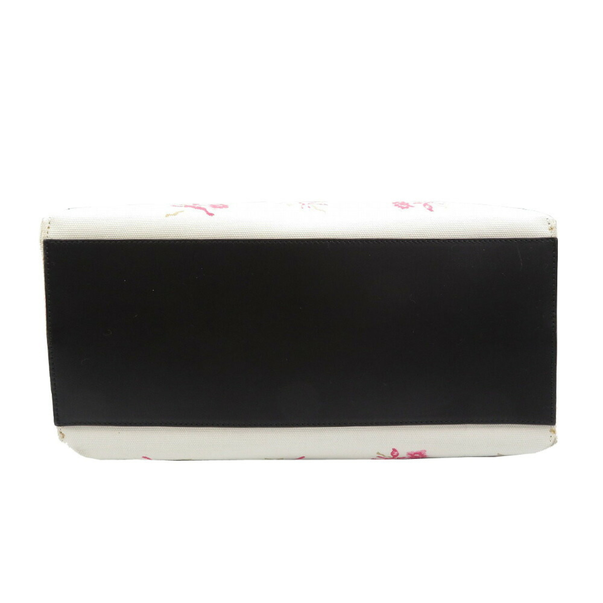 Loewe Canvas Leather White Pink Black Tote Bag