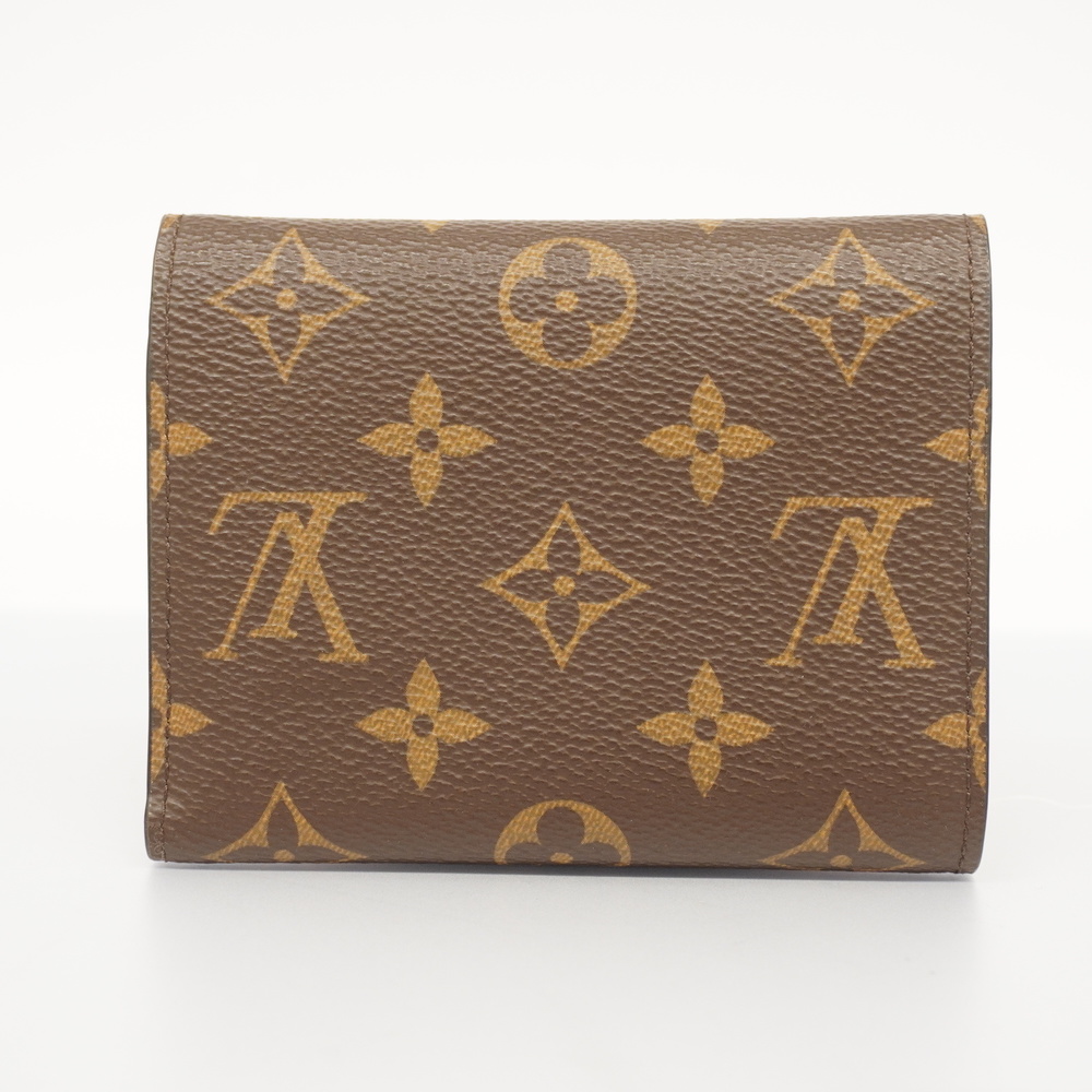 3zb1491] Auth Louis Vuitton Trifold Wallet Monogram Portefeuil