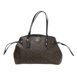 COACH Christie Carryall Tote Bag Signature Brown F57842