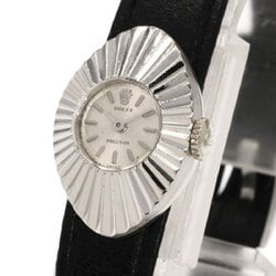 Rolex 2000 chameleon almond 1967 watch K18 white gold leather ladies ROLEX