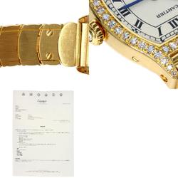 Cartier Tortue SM Diamond Maker Complete Watch K18 Yellow Gold K18YG Women's CARTIER