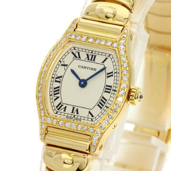 Cartier Tortue SM Diamond Maker Complete Watch K18 Yellow Gold K18YG Women's CARTIER