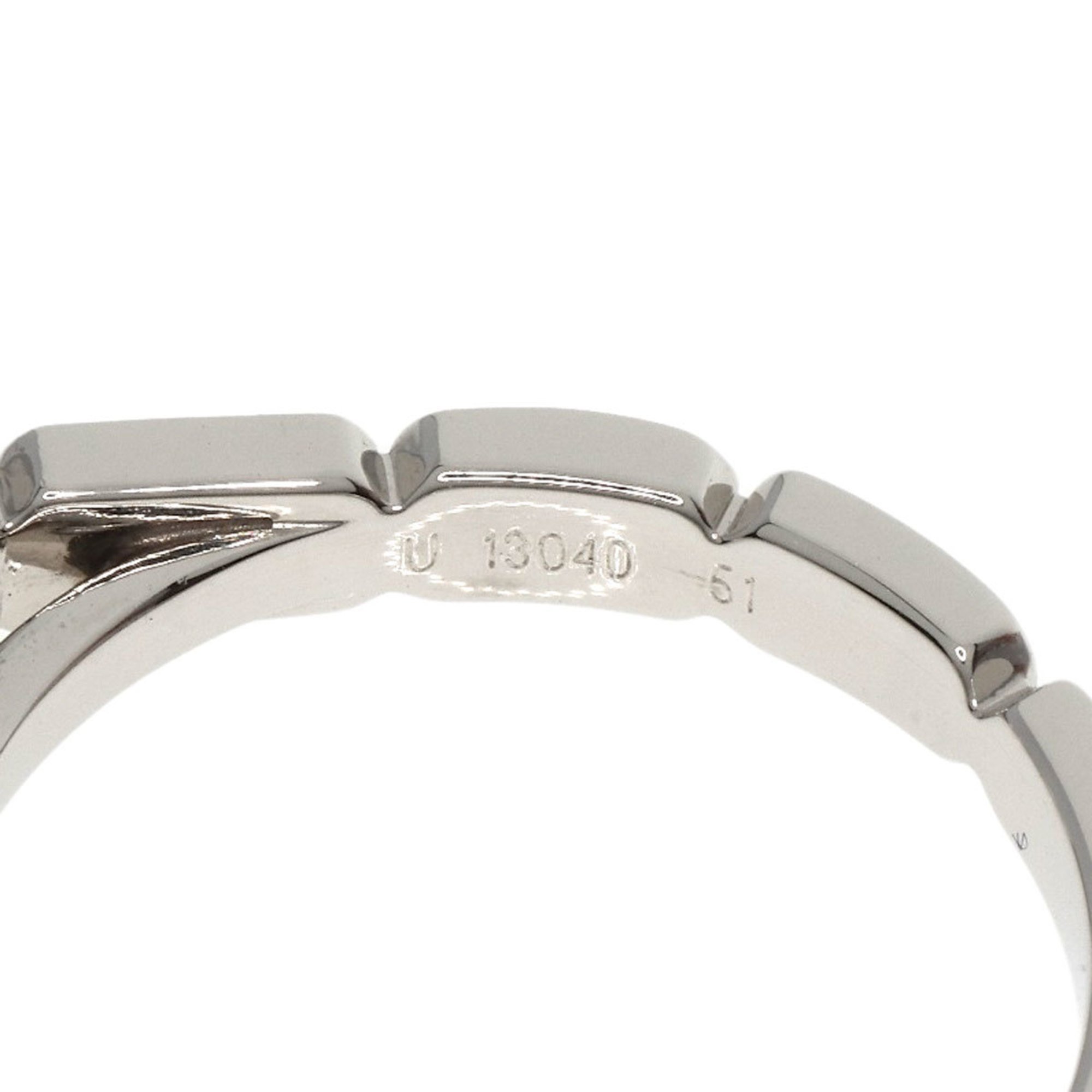 Chanel Premiere Promise Half Eternity #51 D-VVS1-EX Ring Platinum PT950 Ladies CHANEL