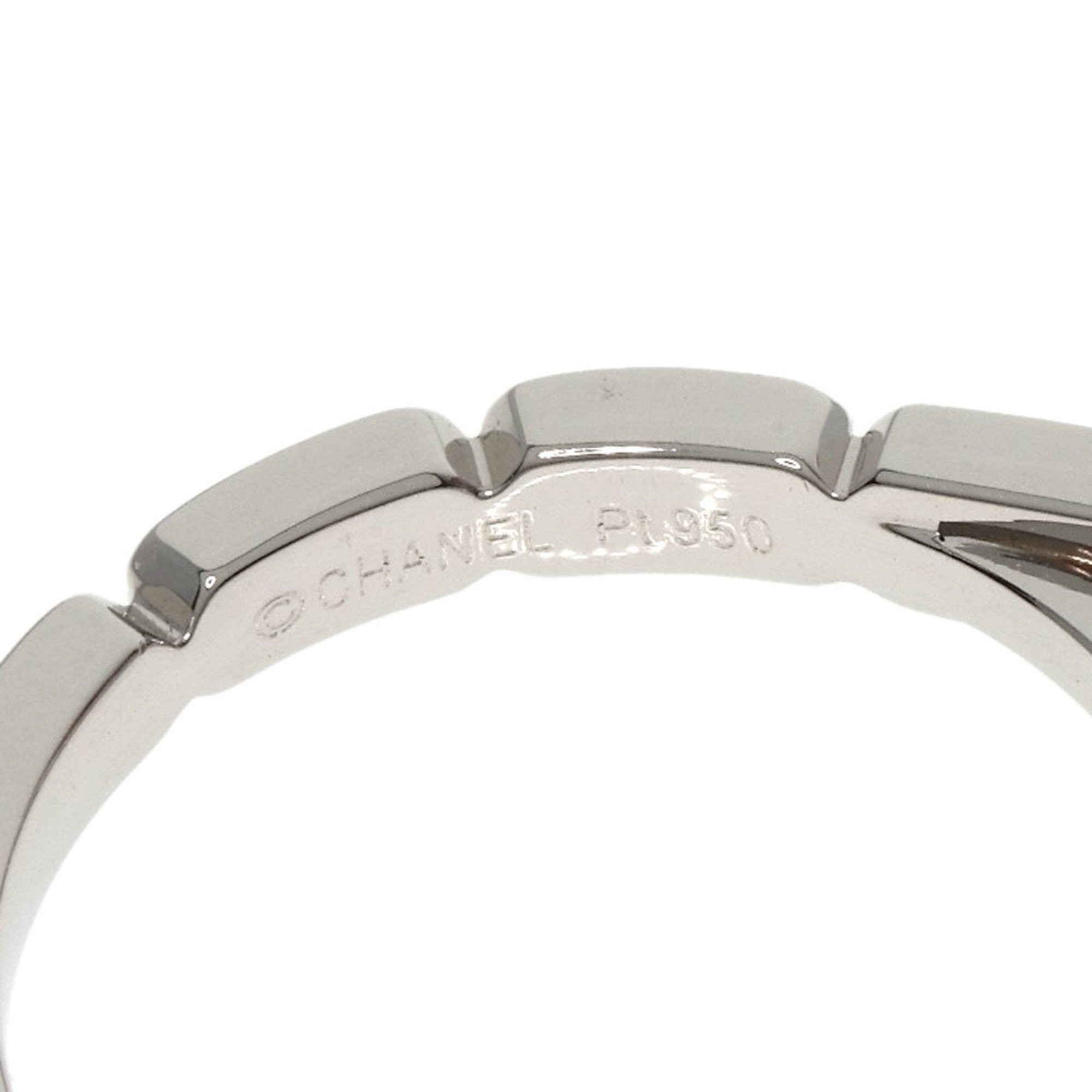 Chanel Premiere Promise Half Eternity #51 D-VVS1-EX Ring Platinum PT950 Ladies CHANEL
