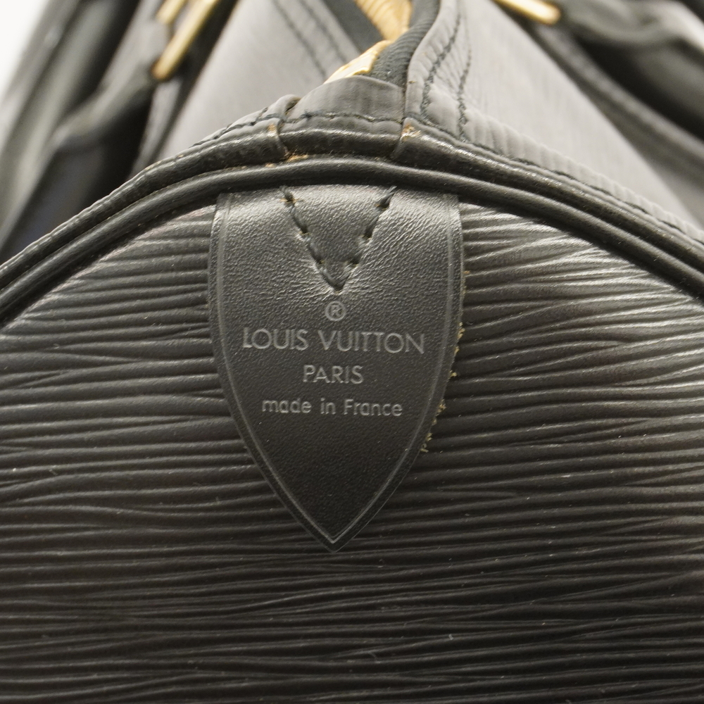 LOUIS VUITTON Boston bag M42952 Keepall 55 Epi Leather Black