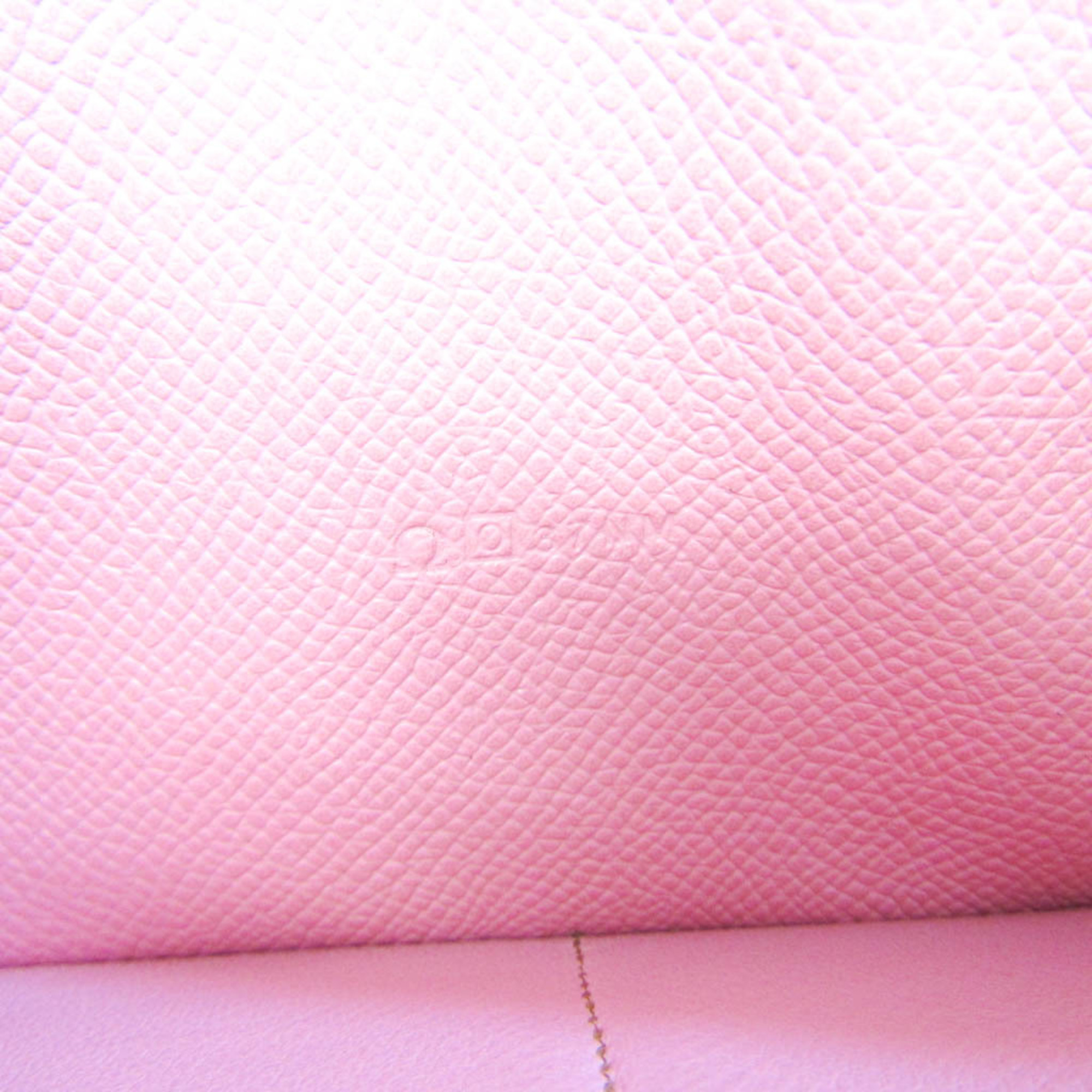 Hermes Azap Long Women's Epsom Leather Long Wallet (bi-fold) Rose Confetti