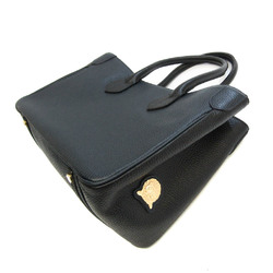 A.D.M.J 19SC090101 Women's Leather Handbag Black,Dark Navy