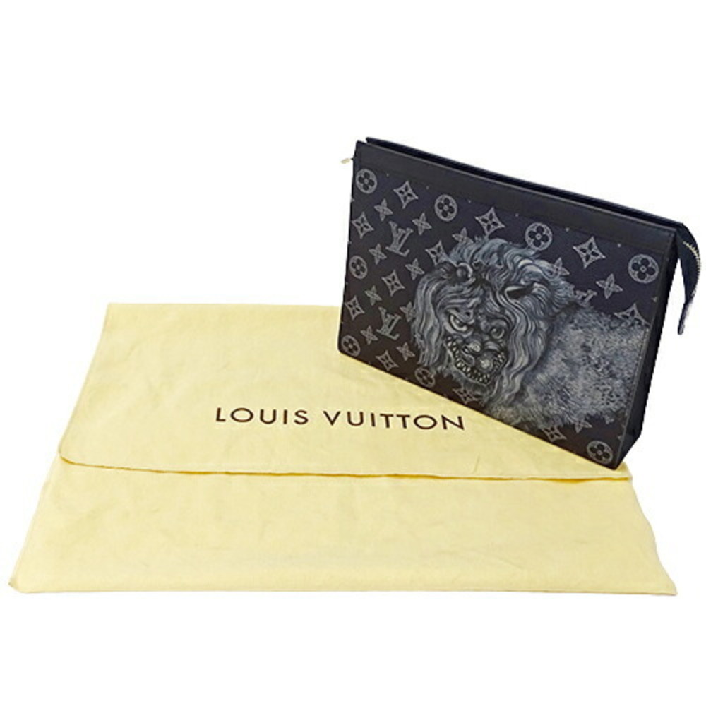 Louis Vuitton Pochette Voyage GM Clutch Bag Chapman Brothers M66649 Savane  F/S