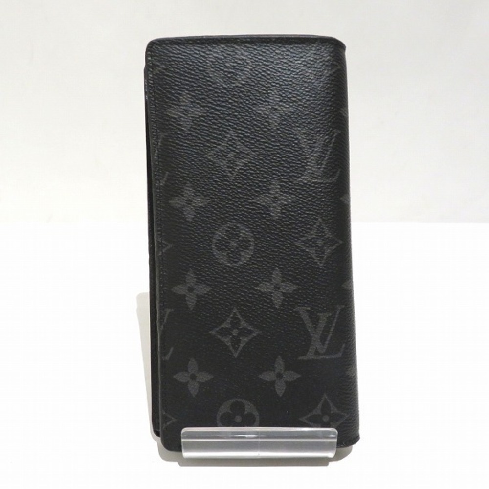Louis Vuitton Bifold Long Wallet Monogram Eclipse Portefeuille Brother Men's  M61697