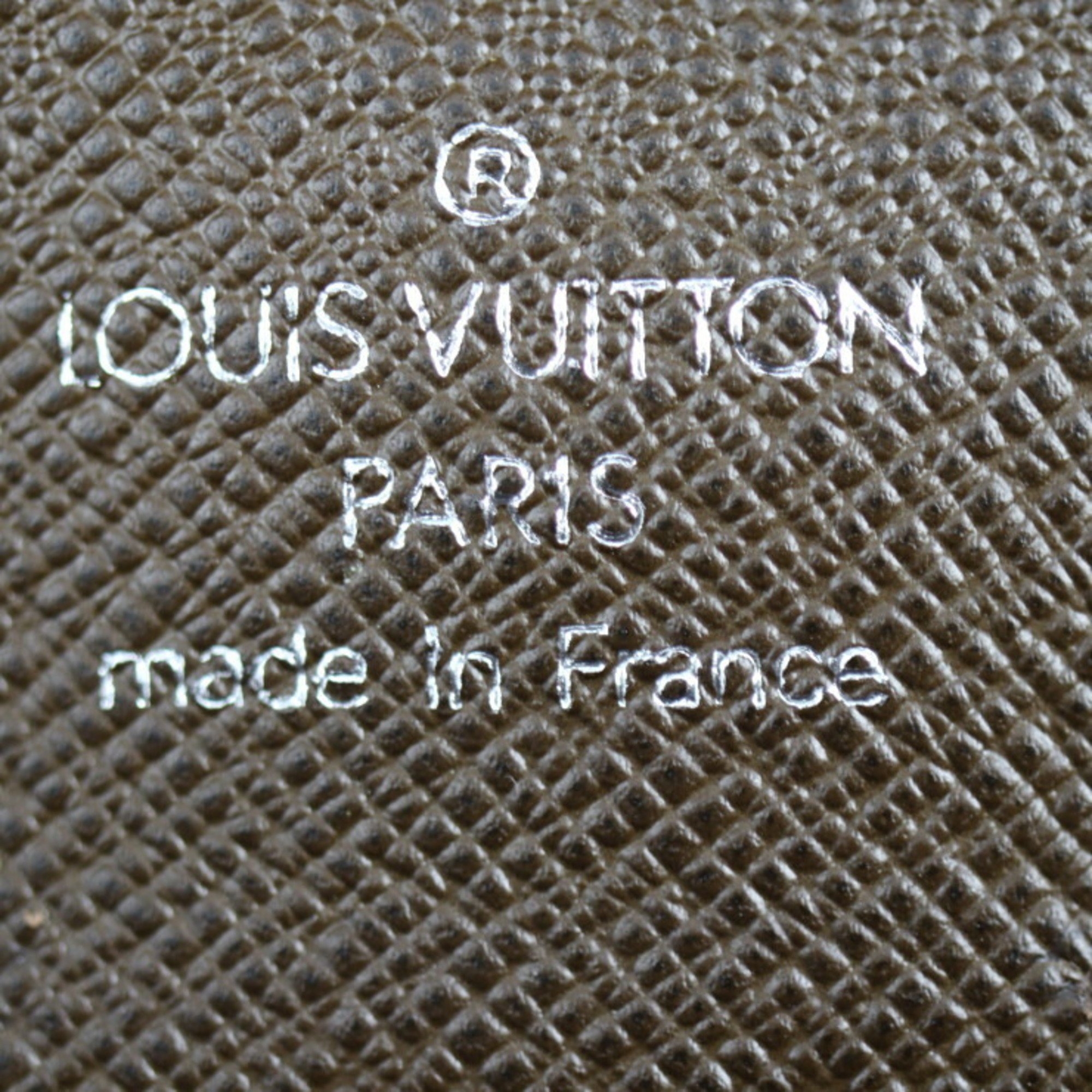 LOUIS VUITTON Louis Vuitton Pavel Second Bag M31148 Taiga Grizzly Silver Hardware Wristlet Clutch Pouch