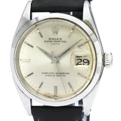 Vintage ROLEX Oyster Perpetual Date 1500 Steel Automatic Mens Watch BF562478