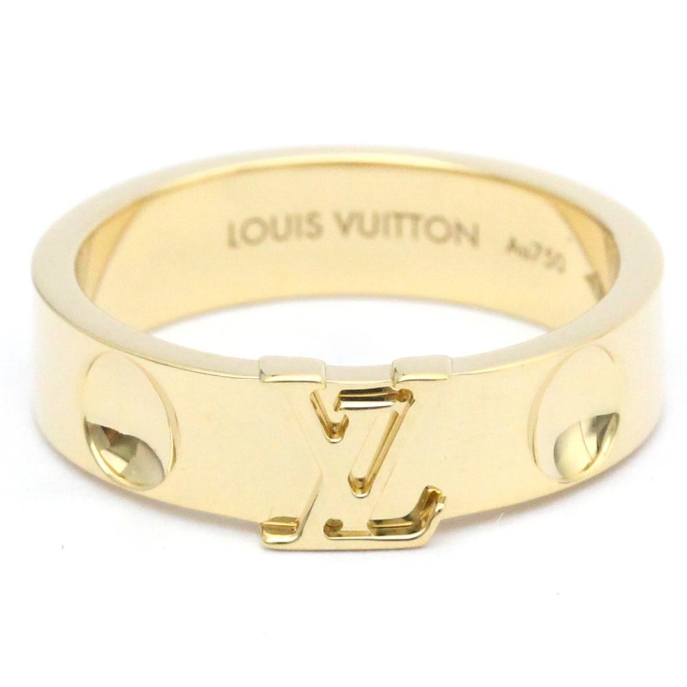 Louis Vuitton Empreinte Ring, Yellow Gold and Diamonds, Gold, 54