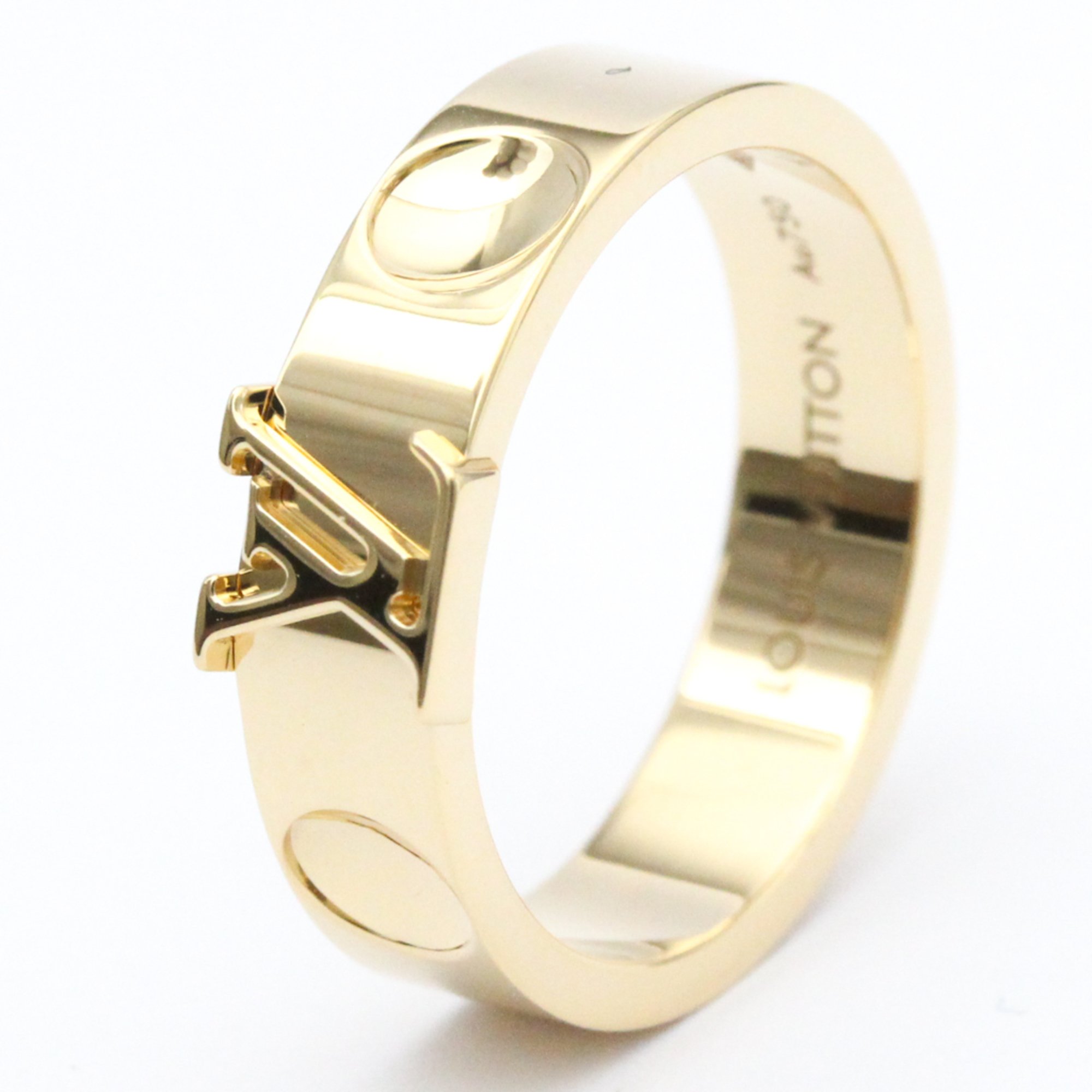 Louis Vuitton Berg Empreinte LV Ring Q9K96H Yellow Gold (18K) Fashion No Stone Band Ring Gold