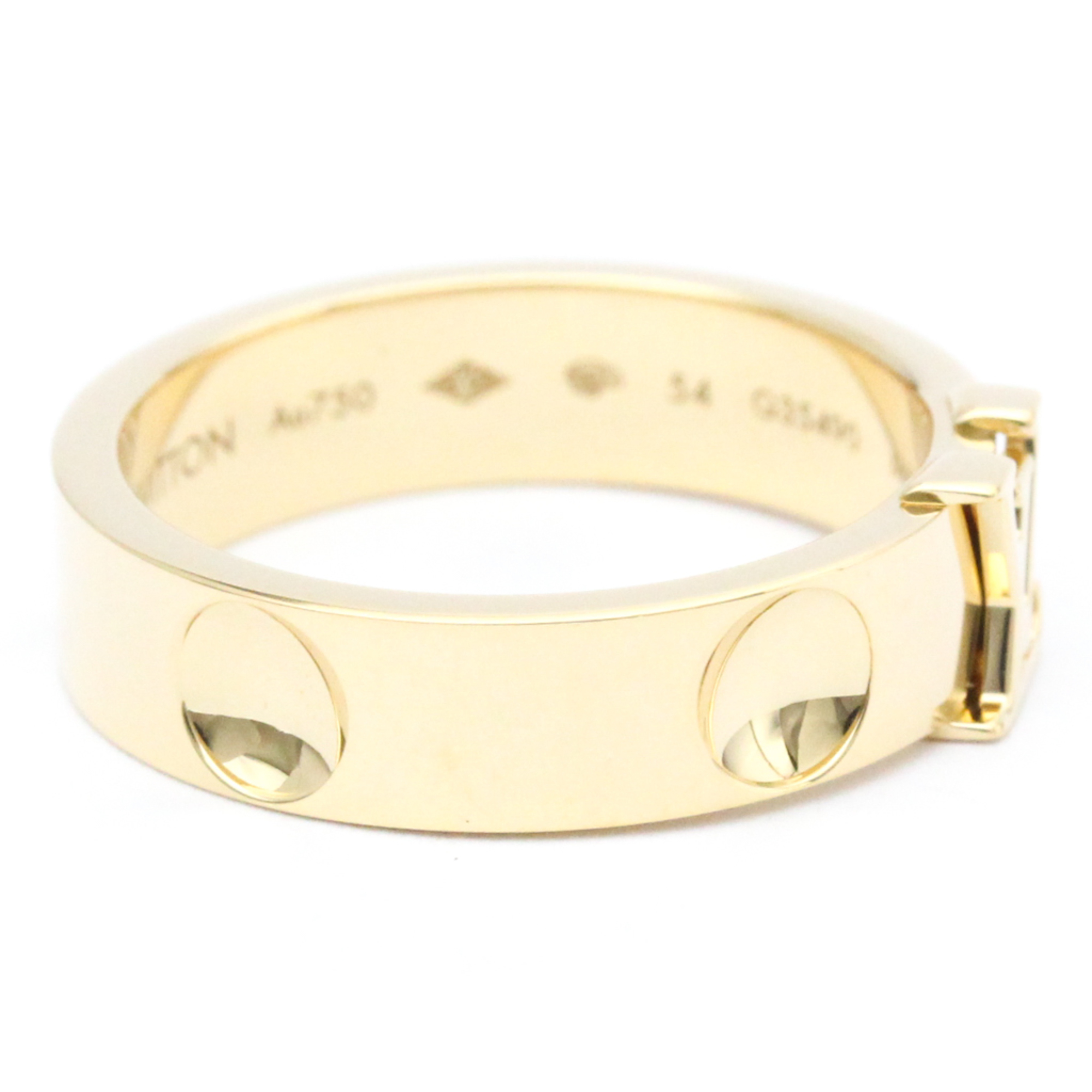 Louis Vuitton Berg Empreinte LV Ring Q9K96H Yellow Gold (18K) Fashion No Stone Band Ring Gold