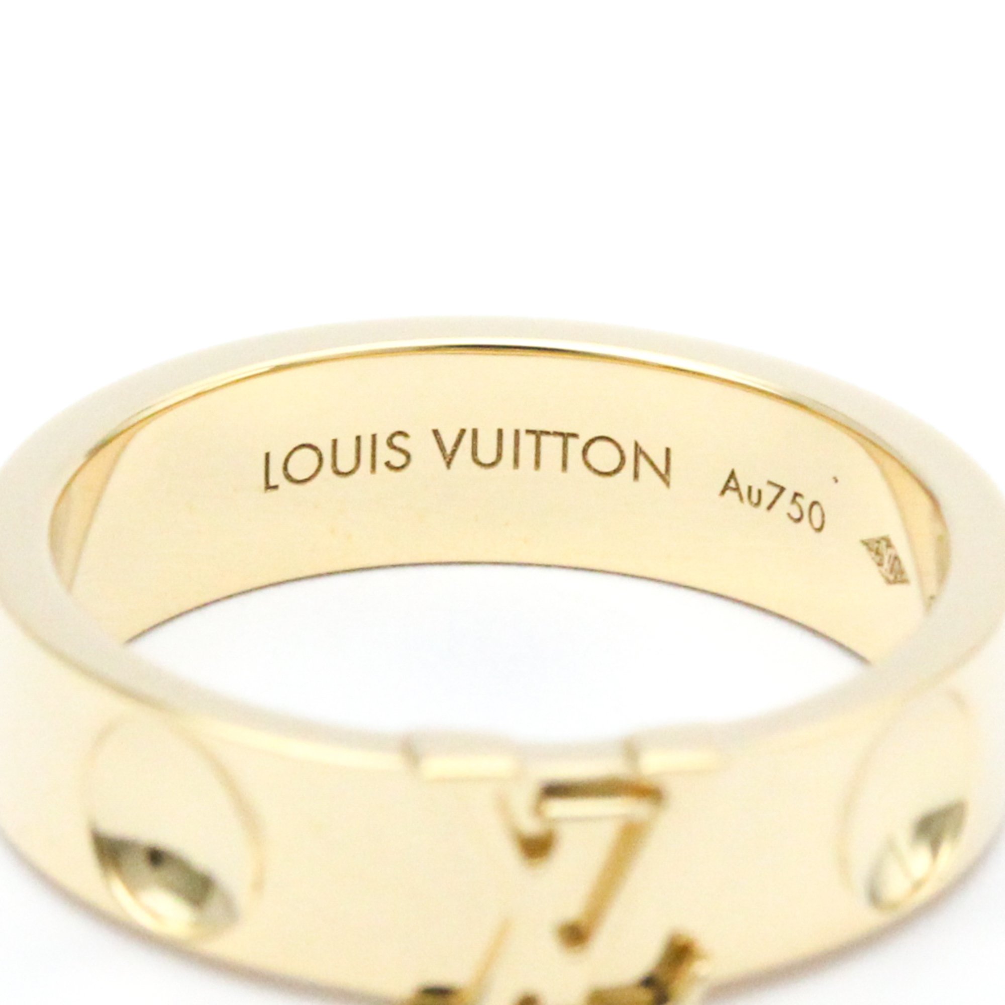 Louis Vuitton Berg Empreinte LV Ring Q9K96H Yellow Gold (18K) Fashion No Stone Band Ring Gold