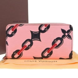 LOUIS VUITTON Louis Vuitton Monogram Mahina Portefeuille Iris XS Metallic  Light Pink M80902 Ladies Leather Trifold Wallet