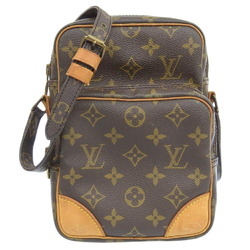 Genuine LOUIS VUITTON e M45236 Monogram Canvas Leather Crossbody Bag  Brown