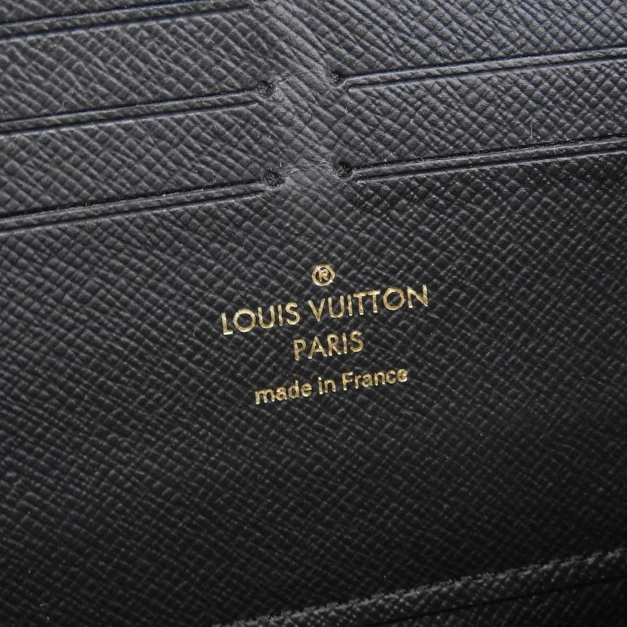 Louis Vuitton LOUIS VUITTON Monogram Zippy Retiro Round Long Wallet Noir M61855