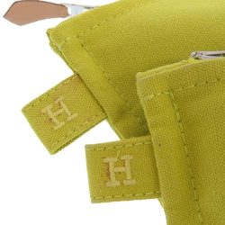 Hermes HERMES Bora Pouch 3 Piece Set Cotton Yellow Clutch Accessory