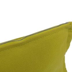 Hermes HERMES Bora Pouch 3 Piece Set Cotton Yellow Clutch Accessory