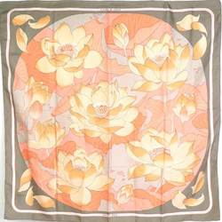 Hermes HERMES scarf Carre 90 FLEURS DE LOTUS silk multicolor