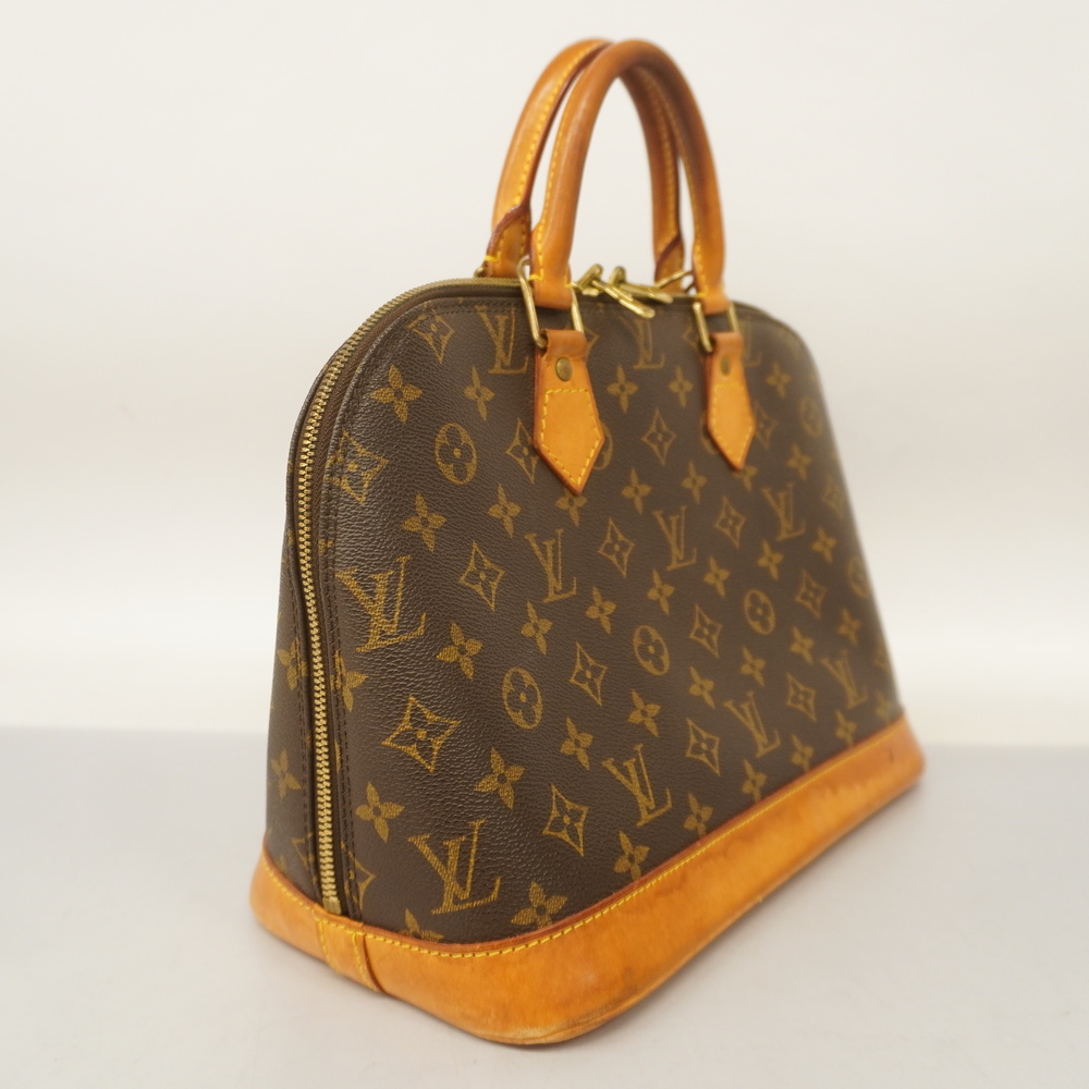 Auth Louis Vuitton Monogram Alma Hand Bag M51130 Used