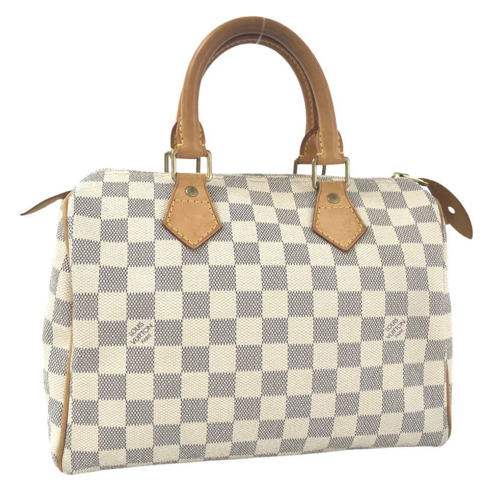 Authentic LOUIS VUITTON Speedy 25 Damier Azur Boston Hand Bag Purse #52750