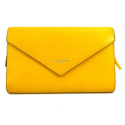 Balenciaga BALENCIAGA long wallet paper leather yellow ladies