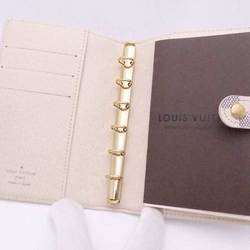 Louis Vuitton LOUIS VUITTON Notebook Cover Damier Azur Agenda PM Canvas Azure Unisex R20706