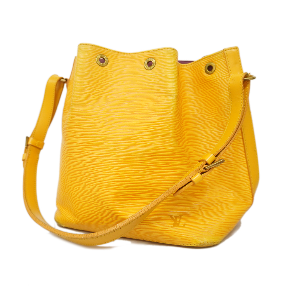 Auth Petit Noe Yellow Epi Leather Shoulder Bag