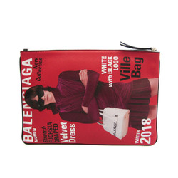 Balenciaga POUCH MAGAZINE 506794 Women,Men Leather Clutch Bag Multi-color